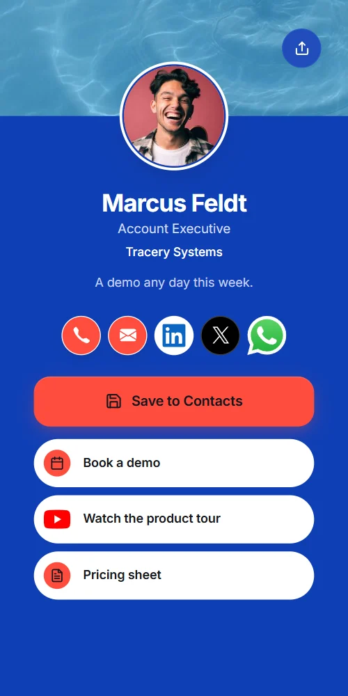 An example card: Marcus Feldt